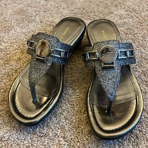 Marc Fisher Silvery Sandals 🤍